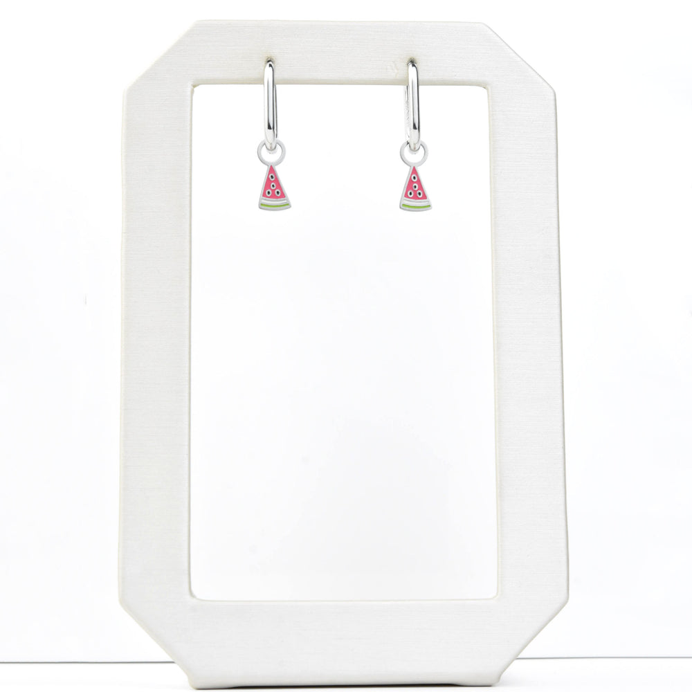Mini Watermelon Huggie Hoop Charms - Goldmakers Fine Jewelry