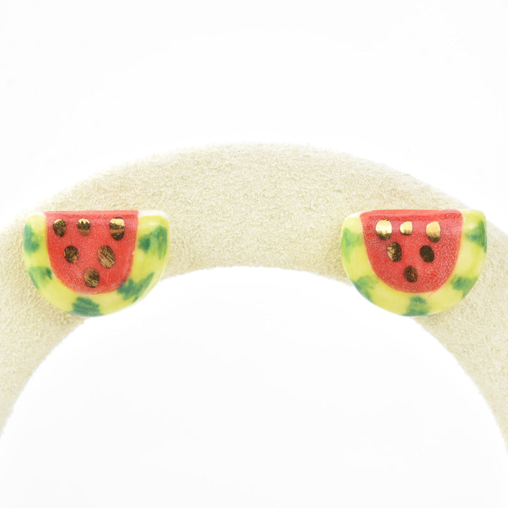 Watermelon Studs - Goldmakers Fine Jewelry