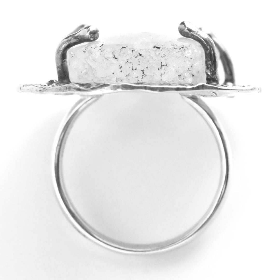 Sliced Quartz Ring in Sterling Silver - Goldmakers Fine Jewelry