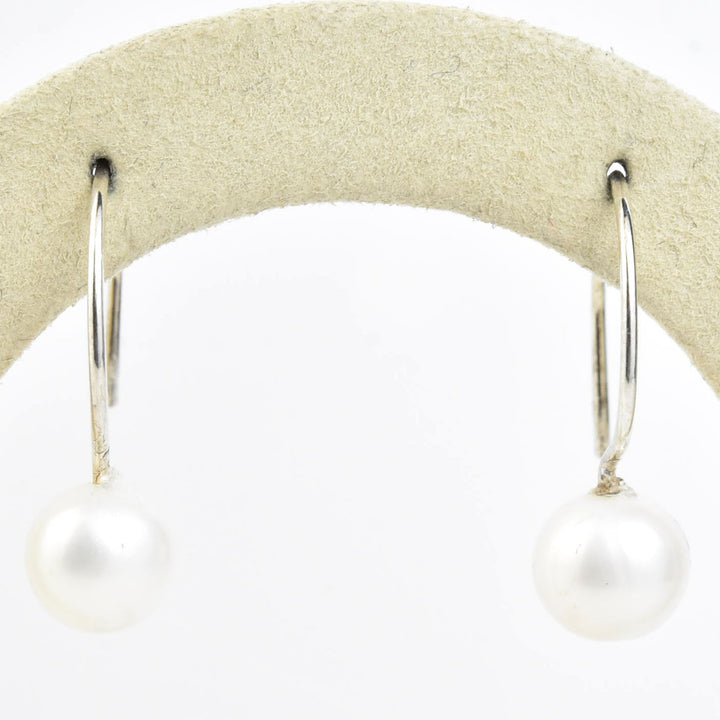 Freshwater Pearl Hoop Earrings