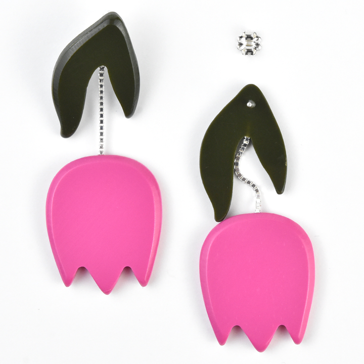 Tulip Earrings in Rose - Goldmakers Fine Jewelry