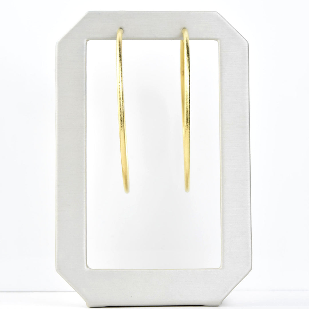 XL Gold Tone Endless Hoops