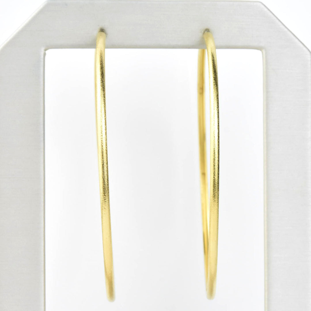 XL Gold Tone Endless Hoops