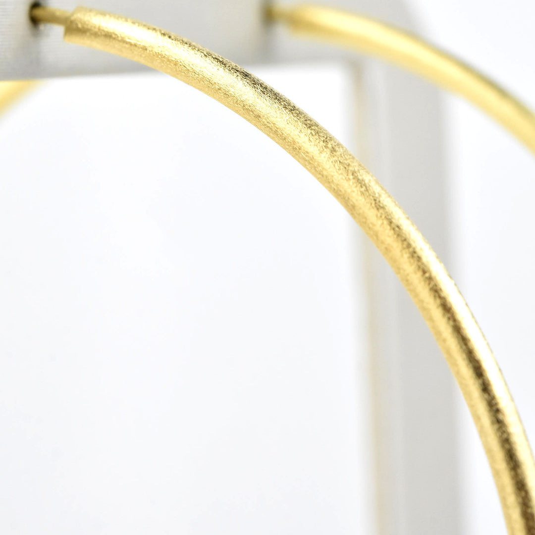 XL Gold Tone Endless Hoops