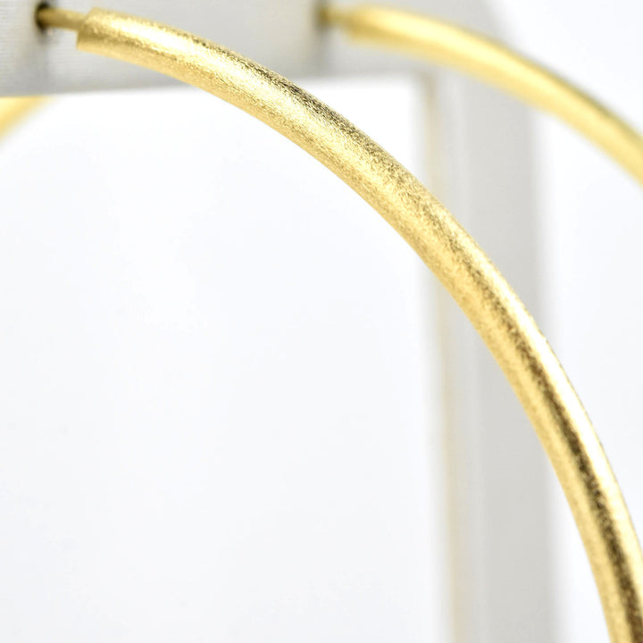 XL Gold Tone Endless Hoops