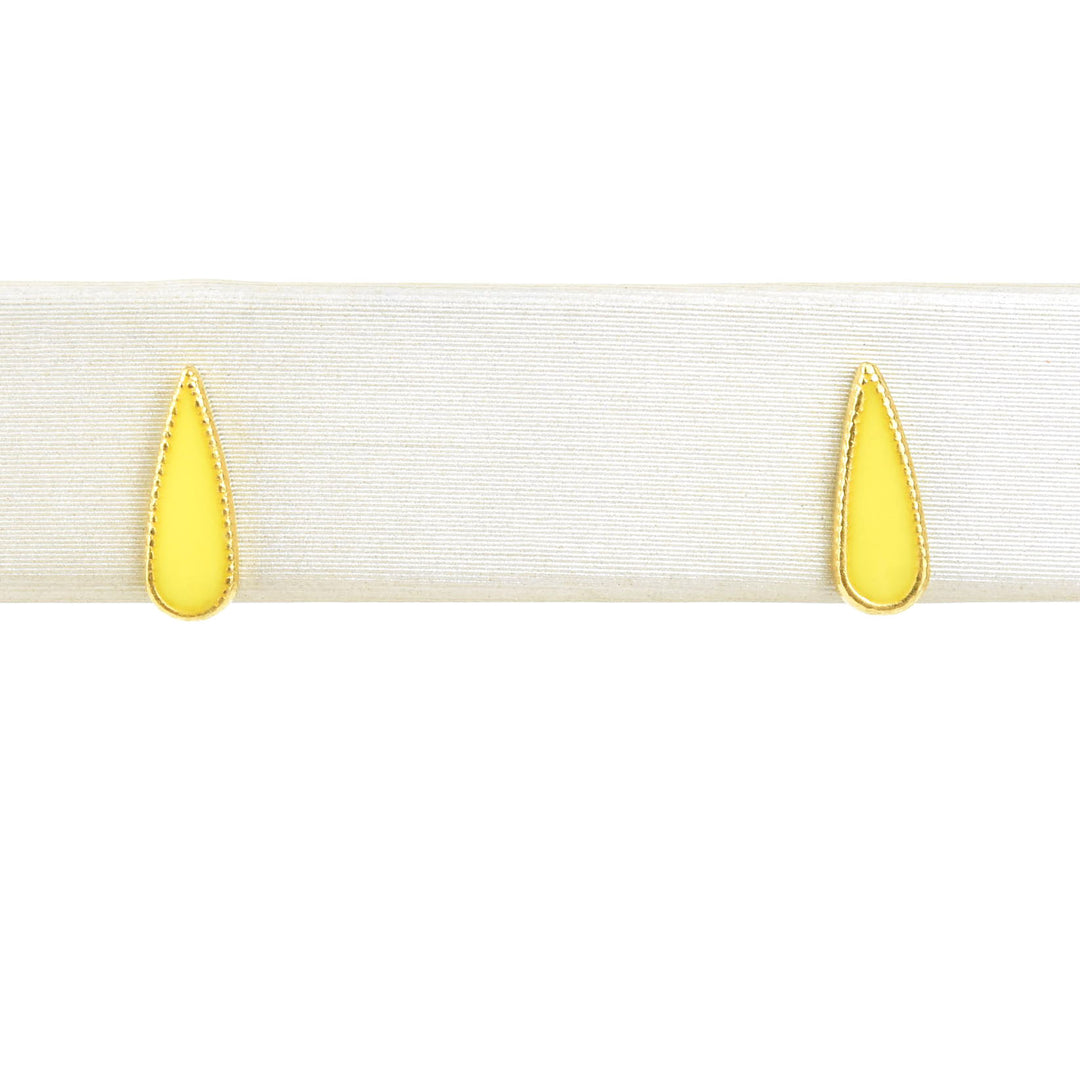 Enamel Teardrop Studs