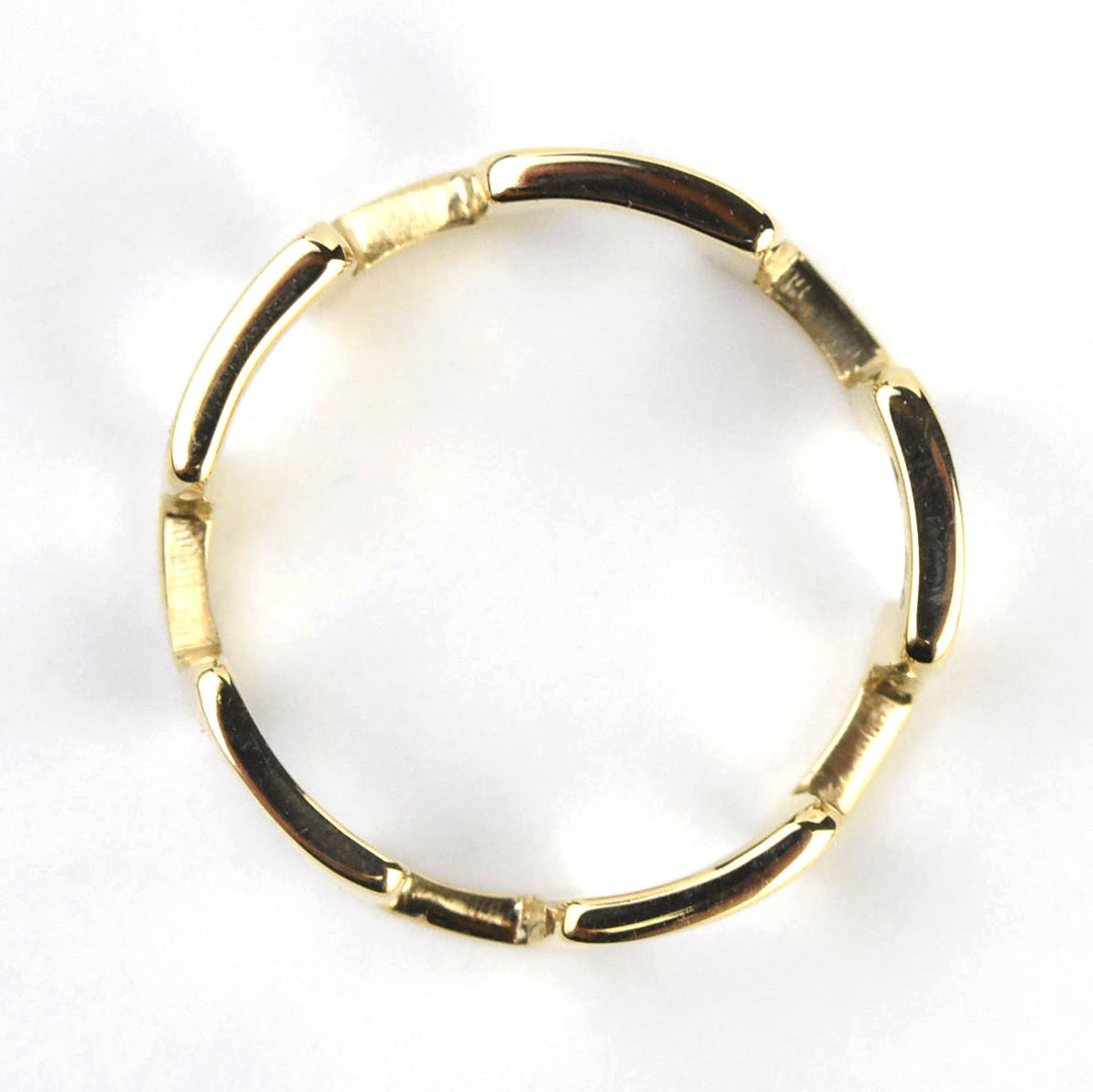 10k Gold Diamond Greek Key Ring - ShopJW