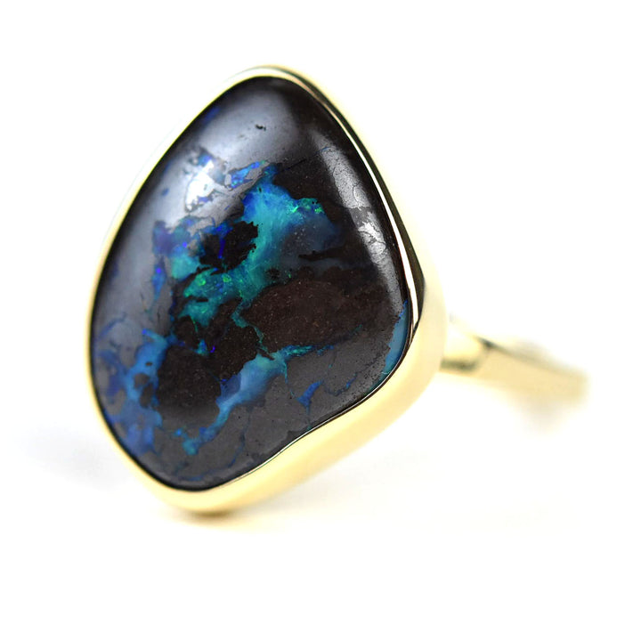 Boulder Opal Ring in Gold - Goldmakers Fine Jewelry