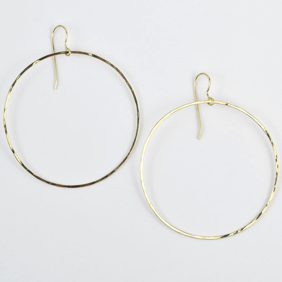 Full Moon Collection 14k Gold Hoops - Goldmakers Fine Jewelry