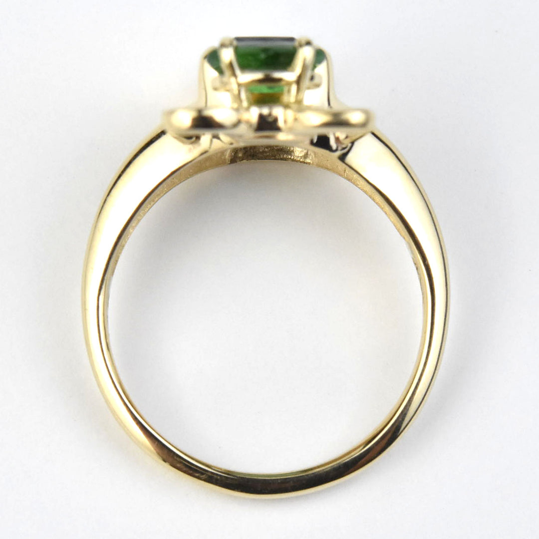 Tourmaline and Tsavorite Insect Ring in 14k Gold - Goldmakers Fine Jewelry