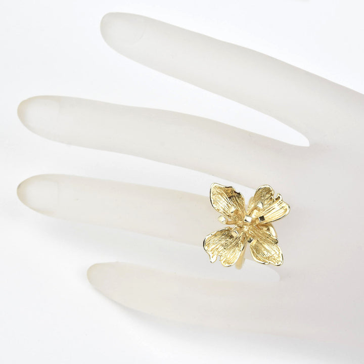 Dogwood Blossom Ring in 14k Gold - Goldmakers Fine Jewelry