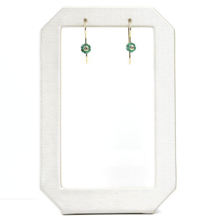 Emerald Melon Earrings in Gold - Goldmakers Fine Jewelry