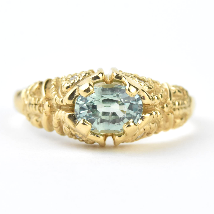 Montana Sapphire Ring in 14k Gold - Goldmakers Fine Jewelry