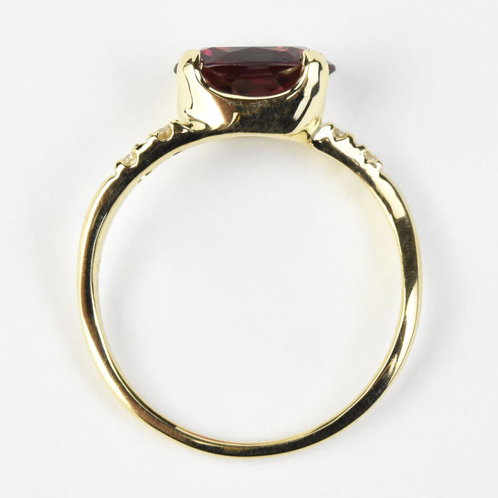 Rhodalite Garnet and Diamond Gold Cocktail Ring - Goldmakers Fine Jewelry