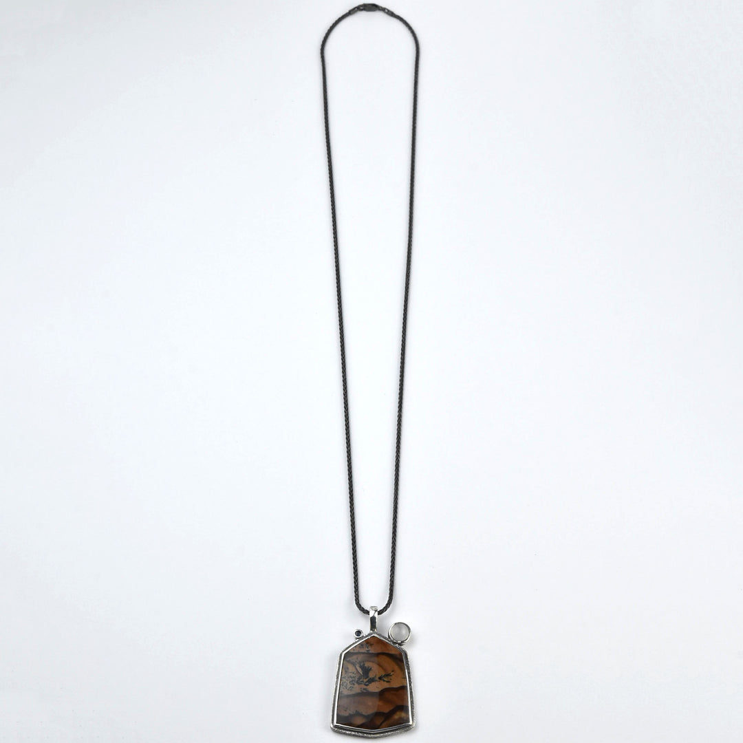 One of a Kind Landscape Jasper Pendant #3 - Goldmakers Fine Jewelry