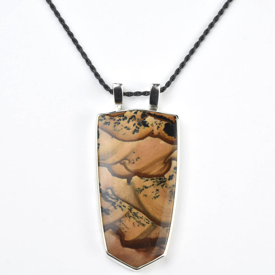 One of a Kind Landscape Jasper Pendant #2 - Goldmakers Fine Jewelry