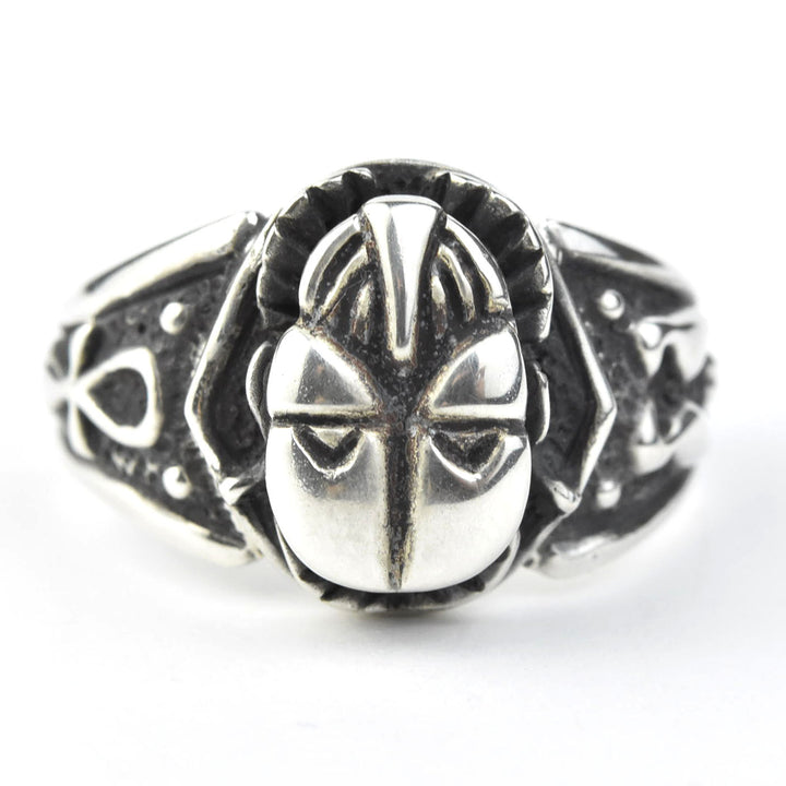 Egyptian Revival Ring in Silver - Goldmakers Fine Jewelry