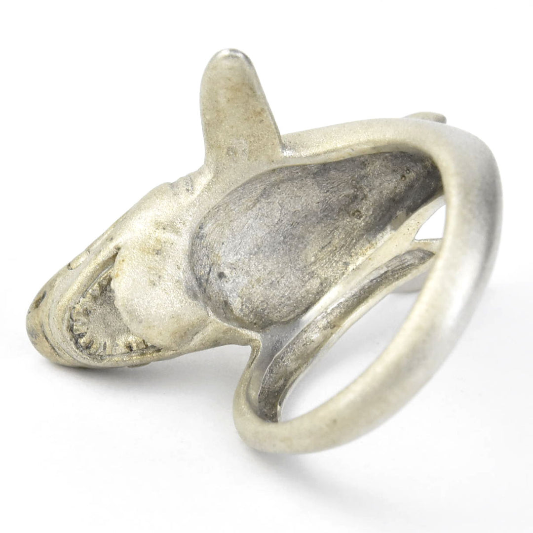 Great White Shark Ring in Sterling Silver - Goldmakers Fine Jewelry