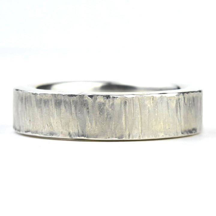 Textured Heavy Silver Band - Goldmakers Fine Jewelry