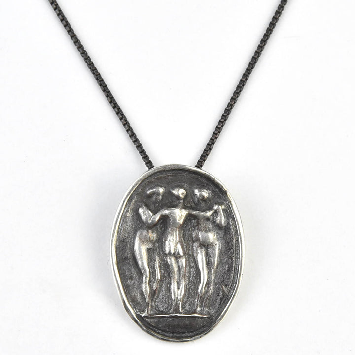 Three Graces Necklace in Sterling Silver - Goldmakers Fine Jewelry