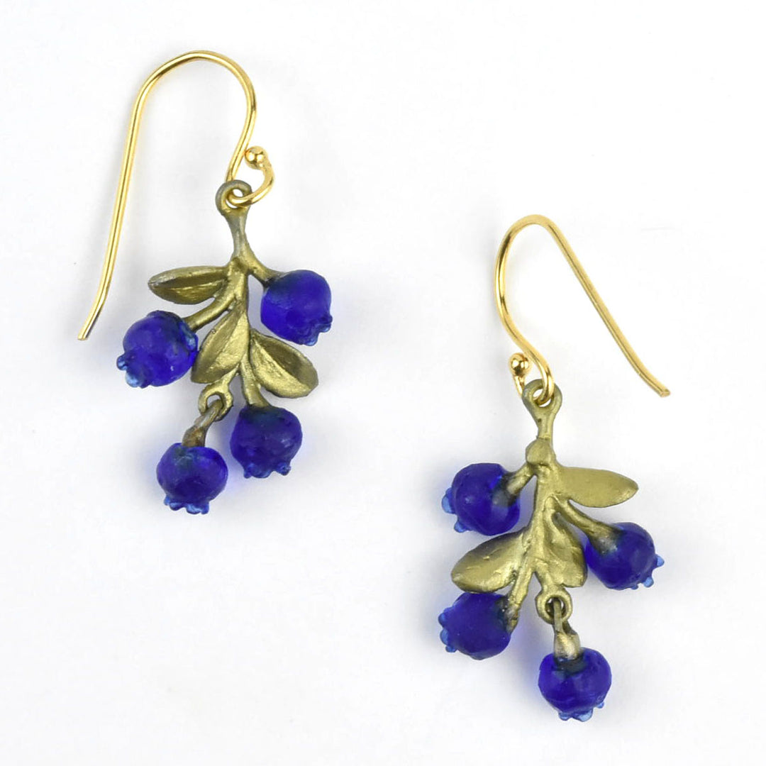 Petite Blueberry Cluster Earrings - Goldmakers Fine Jewelry