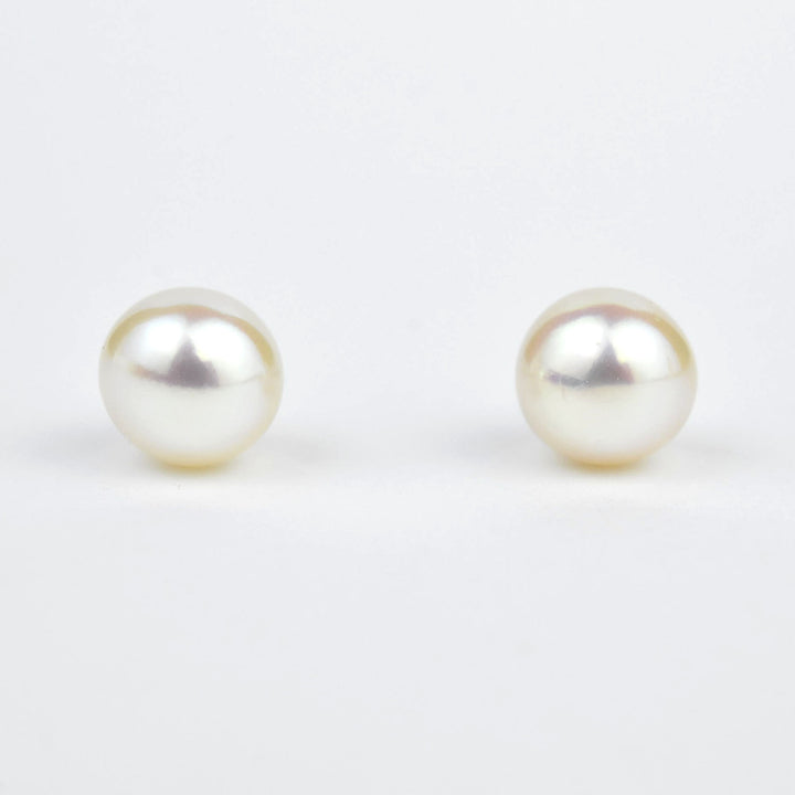 Premium Freshwater Pearl Studs in Sterling Silver - Goldmakers Fine Jewelry