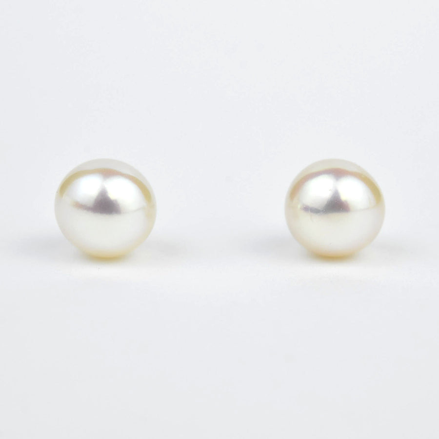 Premium Freshwater Pearl Studs in Sterling Silver - Goldmakers Fine Jewelry