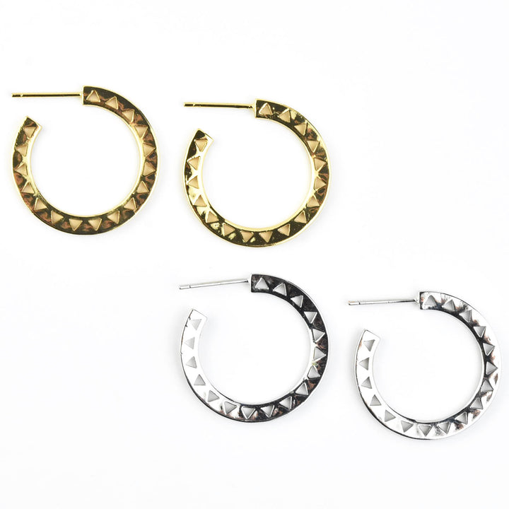 Triangle Cut-out Hoops