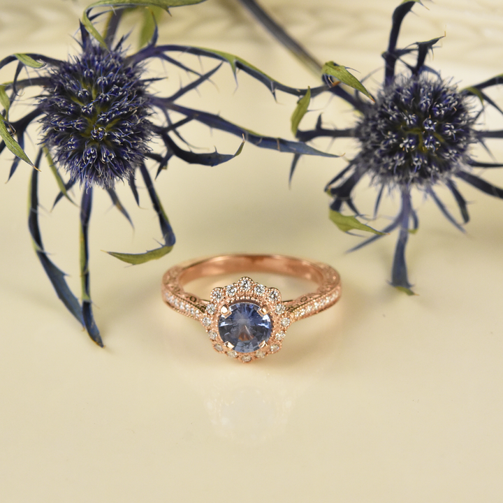 Georgina Sapphire Engagement Ring - Goldmakers Fine Jewelry