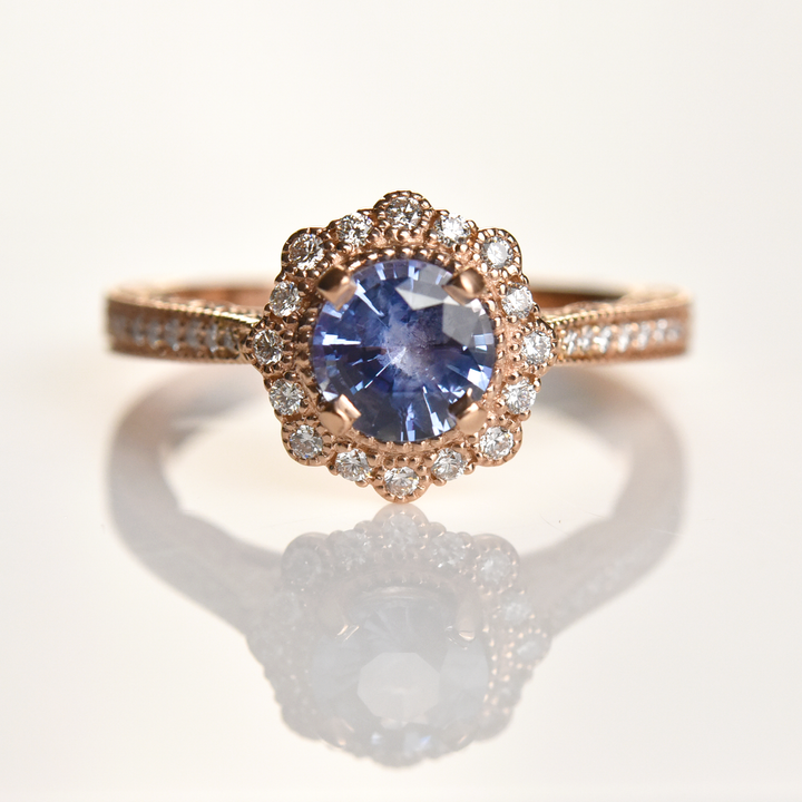 Georgina Sapphire Engagement Ring - Goldmakers Fine Jewelry