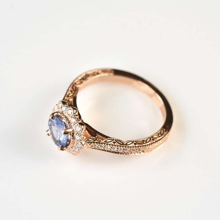 Georgina Sapphire Engagement Ring - Goldmakers Fine Jewelry