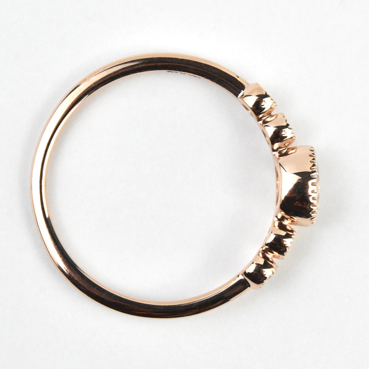 Delicate Rose Gold Diamond Band - Goldmakers Fine Jewelry