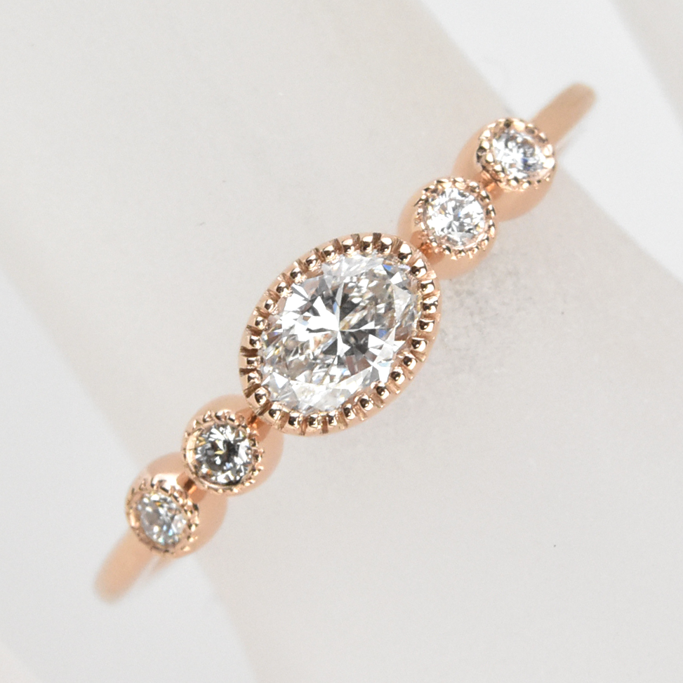 Delicate Rose Gold Diamond Band - Goldmakers Fine Jewelry