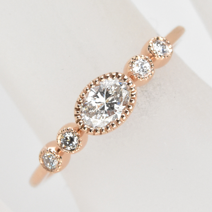 Delicate Rose Gold Diamond Band - Goldmakers Fine Jewelry