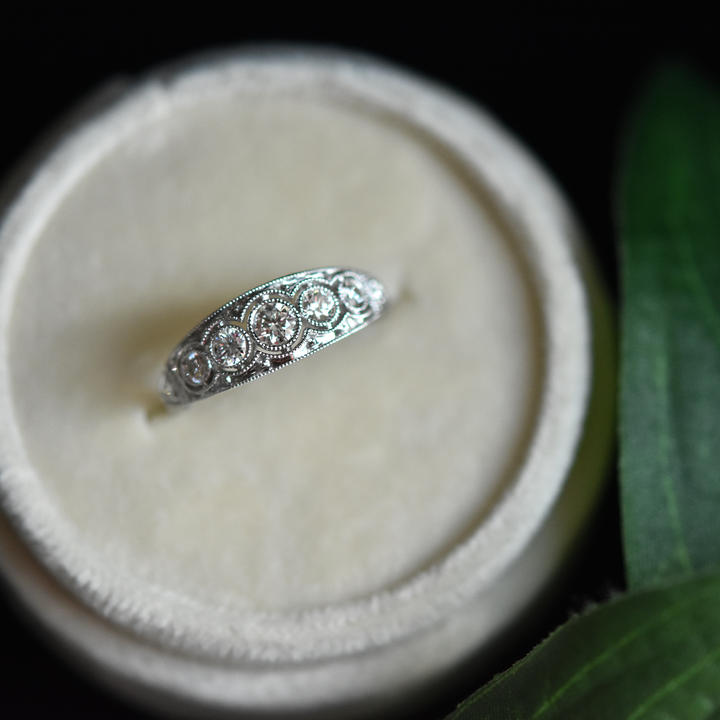 White Gold Diamond Ring - Goldmakers Fine Jewelry