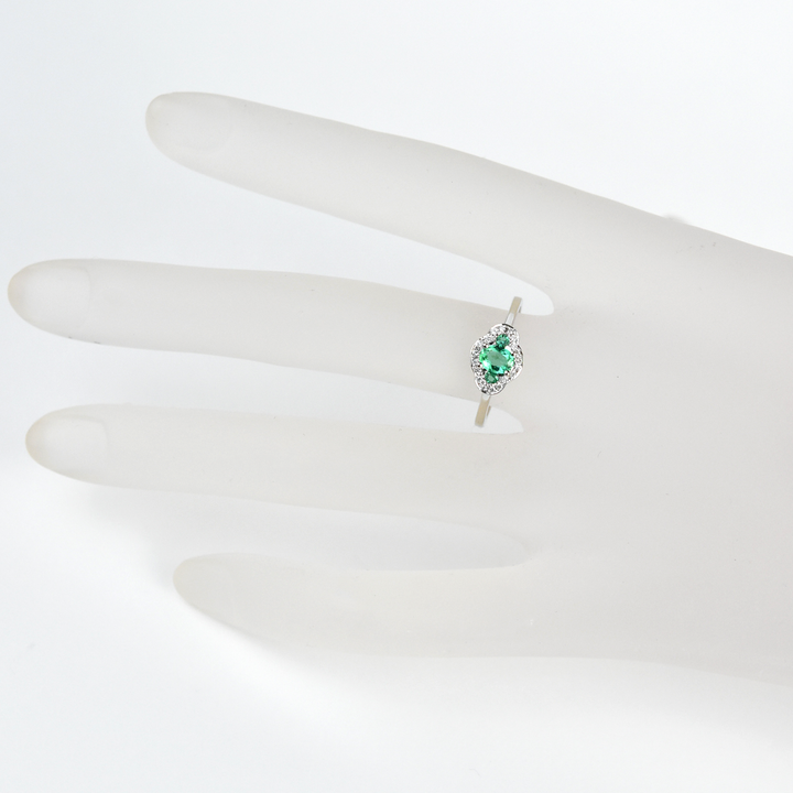 The Elizabeth Emerald and Diamond Ring - Goldmakers Fine Jewelry