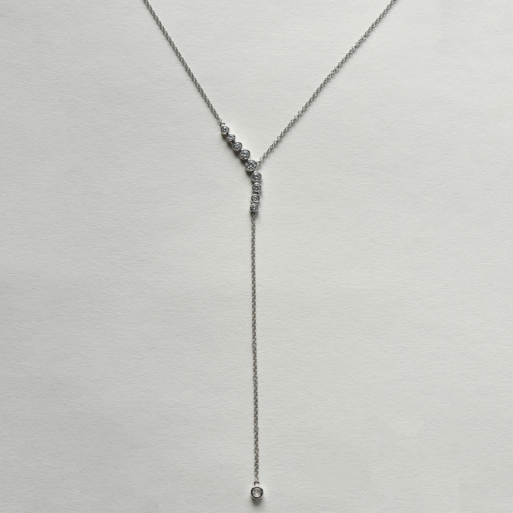 Diamond Lariat Necklace - Goldmakers Fine Jewelry