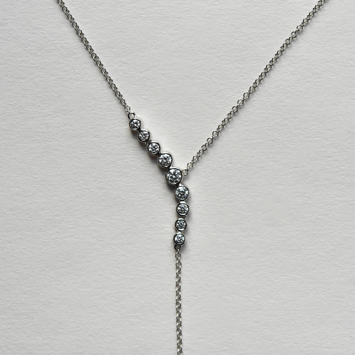 Diamond Lariat Necklace - Goldmakers Fine Jewelry