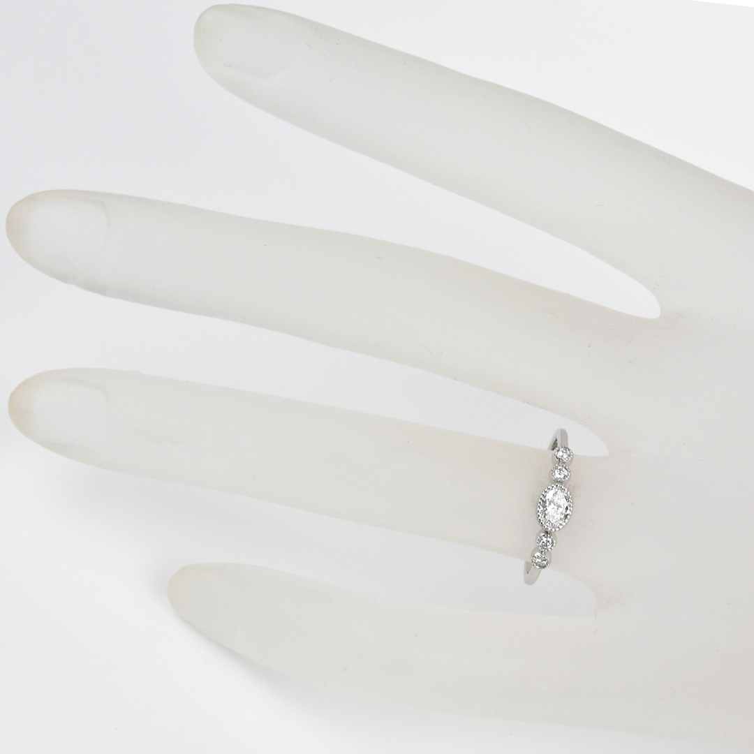 Delicate White Gold Diamond Band - Goldmakers Fine Jewelry