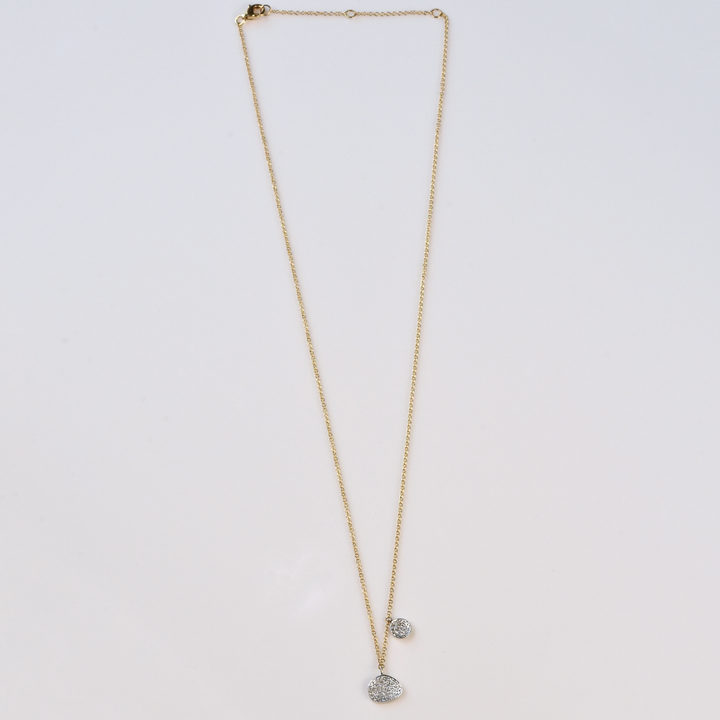 The Amoeba: Diamond Necklace in Gold - Goldmakers Fine Jewelry
