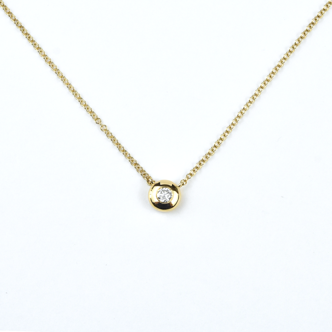 Diamond Bubble Necklace in Yellow Gold - Goldmakers Fine Jewelry