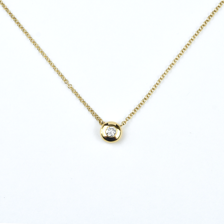 Diamond Bubble Necklace in Yellow Gold - Goldmakers Fine Jewelry