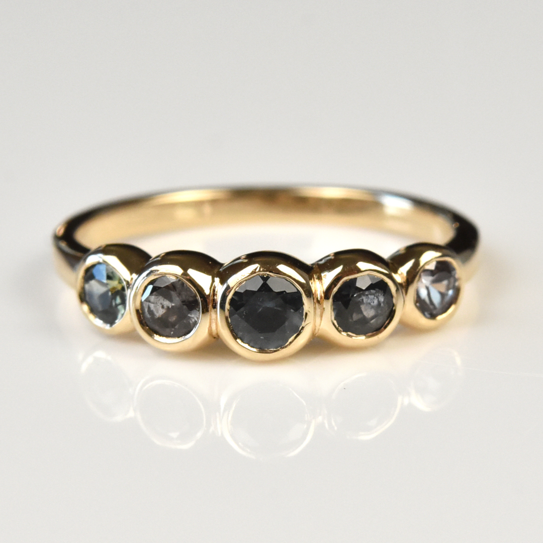 Pastel Sapphire Wedding Band - Goldmakers Fine Jewelry
