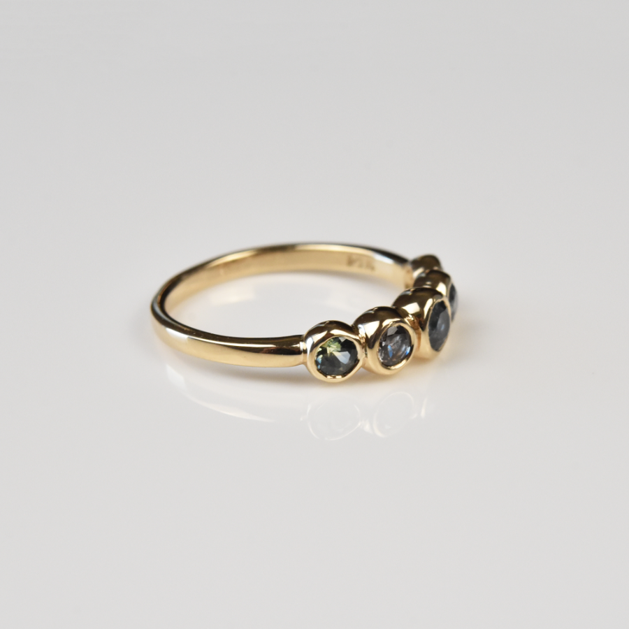 Pastel Sapphire Wedding Band - Goldmakers Fine Jewelry