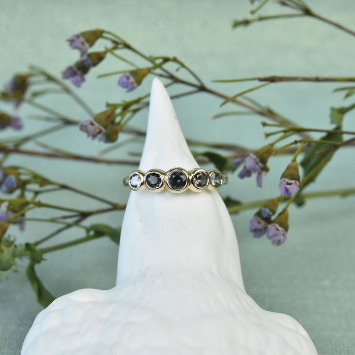 Pastel Sapphire Wedding Band - Goldmakers Fine Jewelry