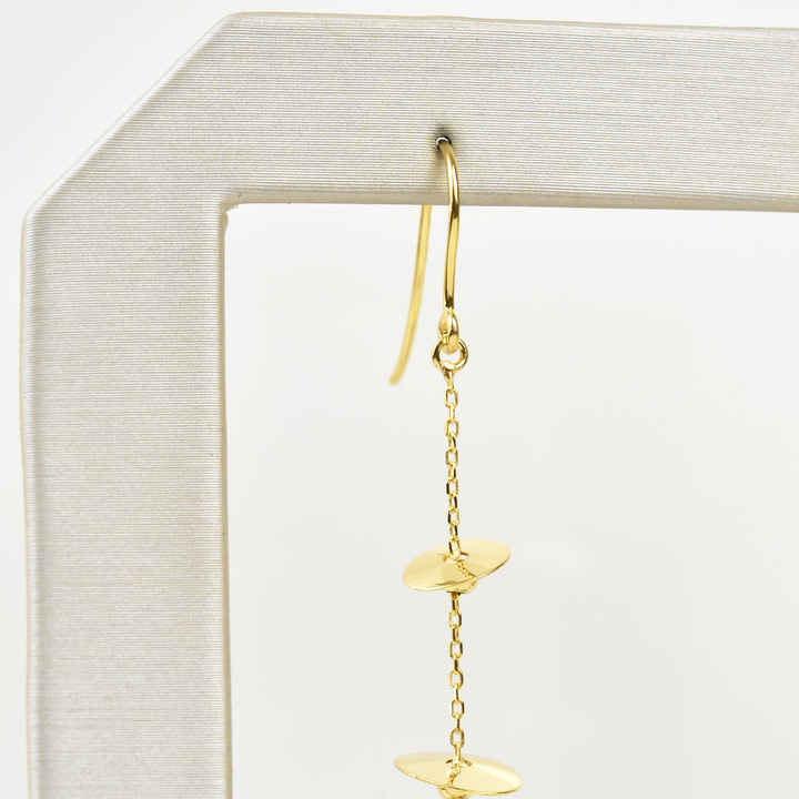 Delicate Gold Saucer Earrings - Goldmakers Fine Jewelry