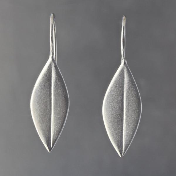 Olive Leaf Wire Drop Earrings - Goldmakers Fine Jewelry