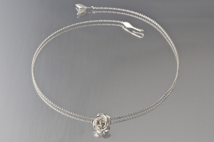 Rose Pendant Necklace - Goldmakers Fine Jewelry