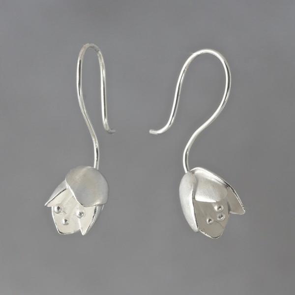 Tulip Wire Drop Earrings - Goldmakers Fine Jewelry