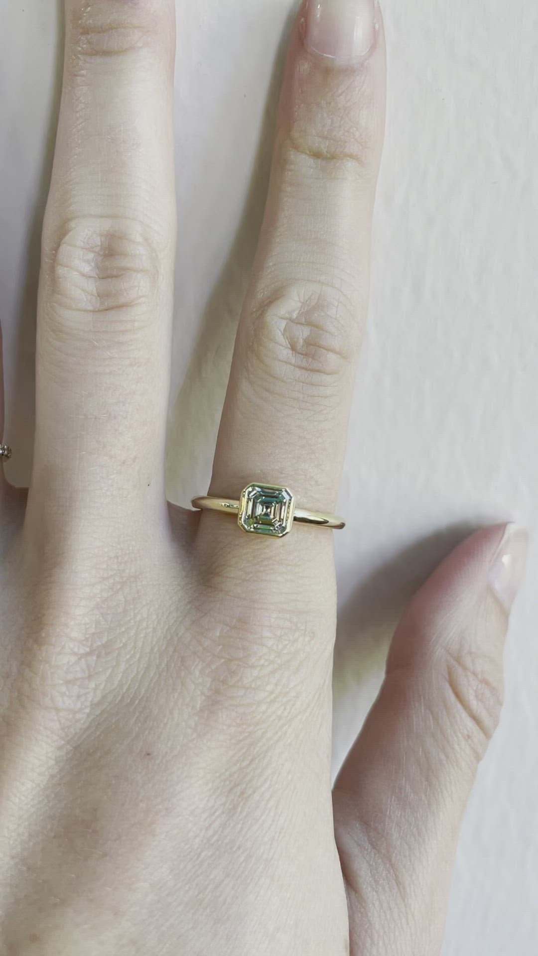 Asscher-cut Diamond Engagement Ring